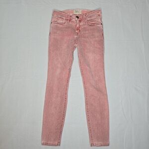 Current Elliott Rose Dust Pink Stiletto Scarlet Skinny Ankle‎ Jeans Sz 27 Core